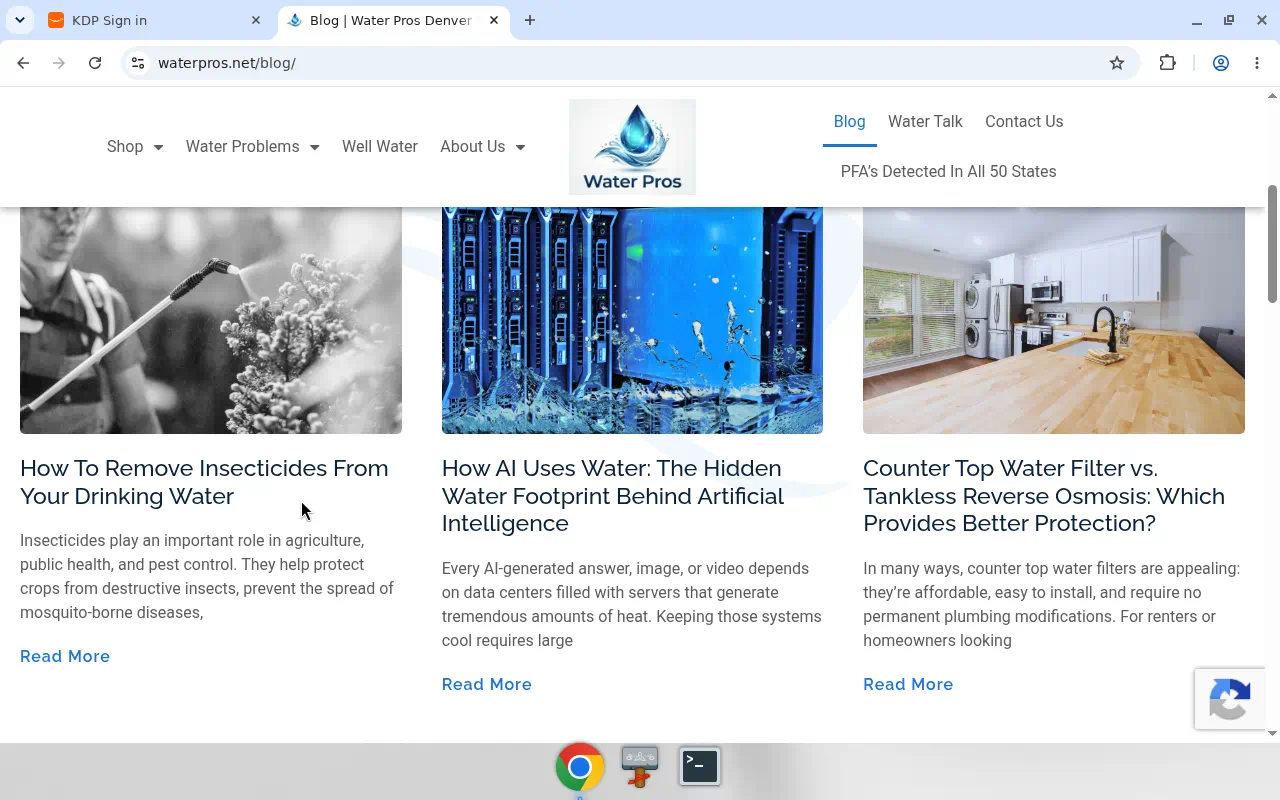 Example blog archive listing